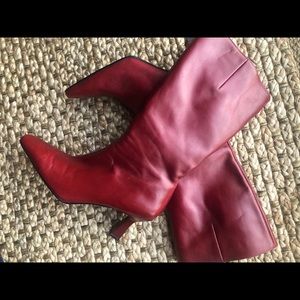 Red Nine West Boots